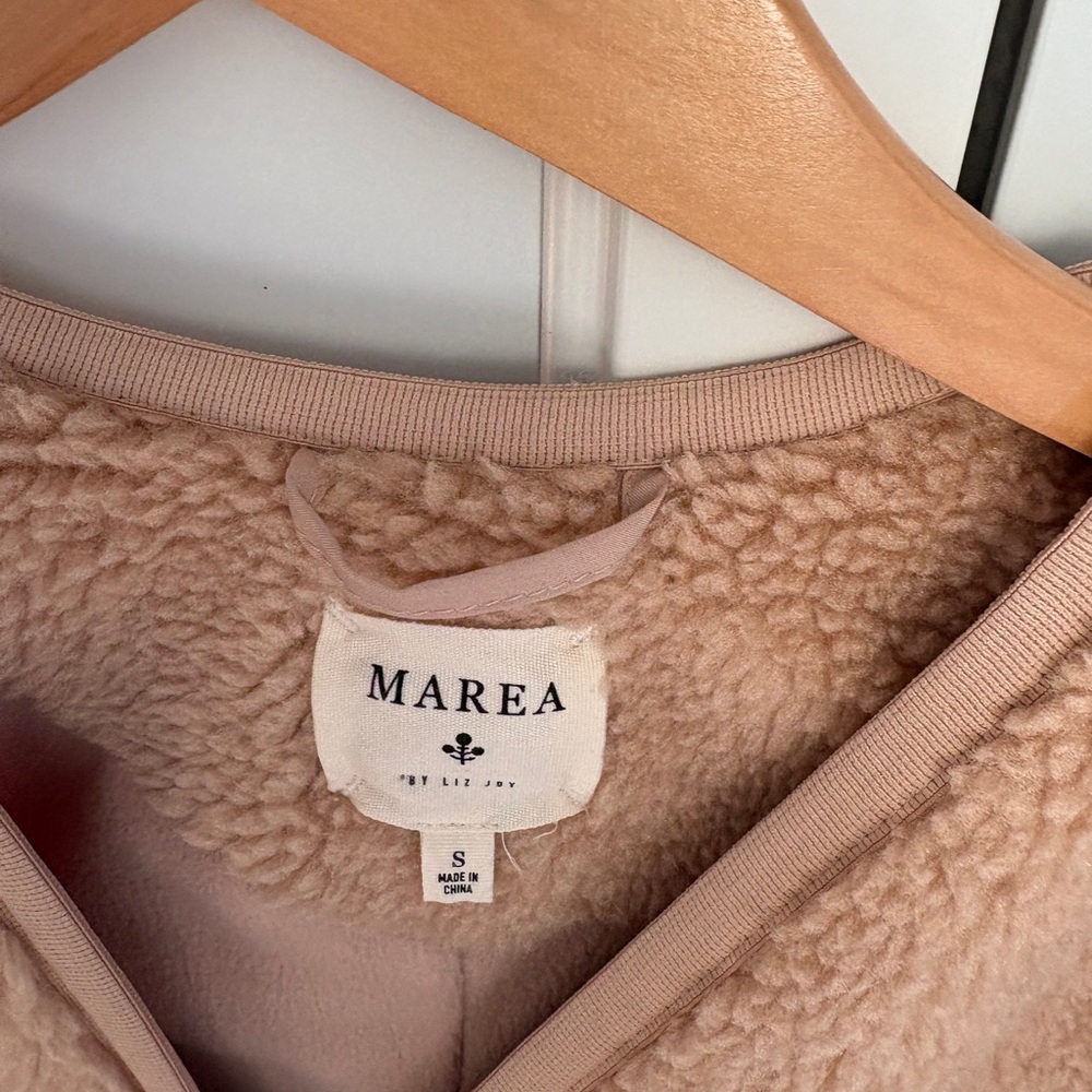 MAREA Soft Tan Sherpa Jacket - Picture 2 of 4